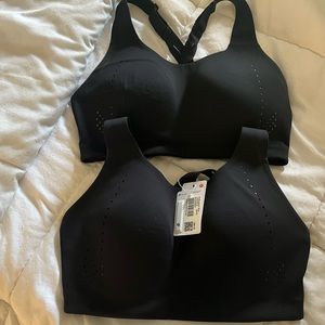 2 Size 32DD Black Lululemon sports bras